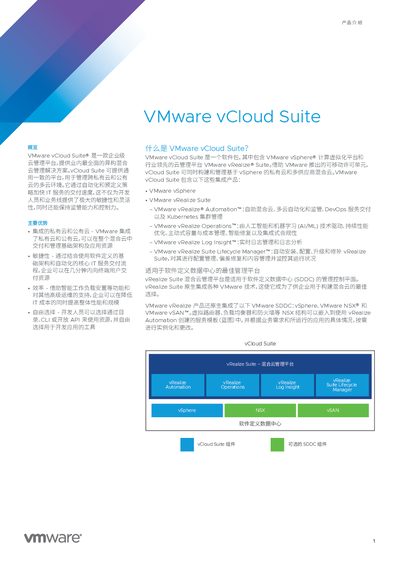 VMware vCloud Suite 2019 Platinum Product Introduction - cover page
