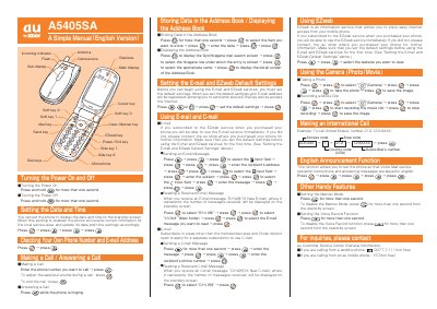 au A5405SA User Manual - cover page