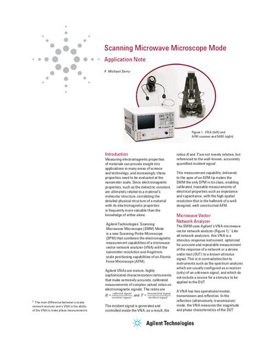 Agilent SMM Mode Application Note - cover page