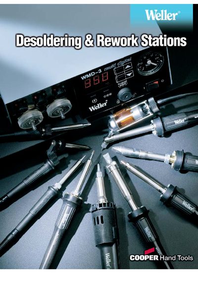 Weller Soldering/Rework Station Product Catalog - cover page