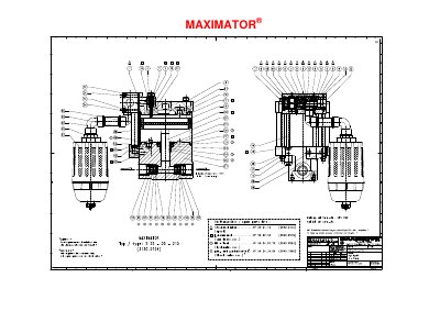 Maximator S 35-05-215 Repair Kit Parts List - cover page