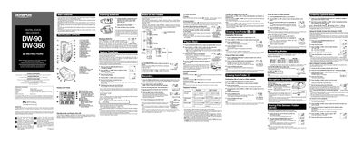 Olympus DW-90 Digital Voice Recorder User Manual - cover page