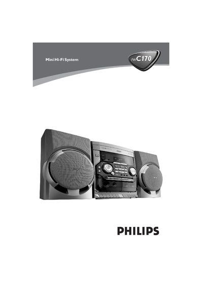 Philips FWC170/21 Mini Hi-Fi System User Manual - cover page