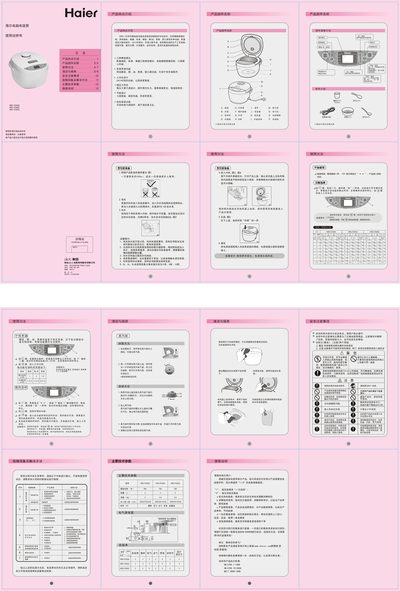 Haier HRC-FS302 HRC-FS402 HRC-FS502 computer rice cooker Manual - cover page