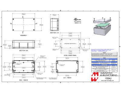 Hammond 1554J Enclosure Datasheet - cover page
