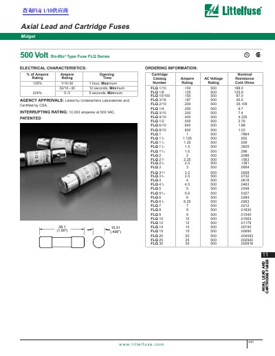 Littelfuse 500 Volt handbook - cover page