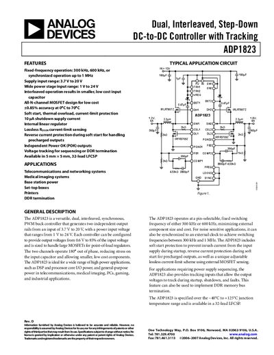 Analog Devices ADP1823 DC-DC Controller Handbook