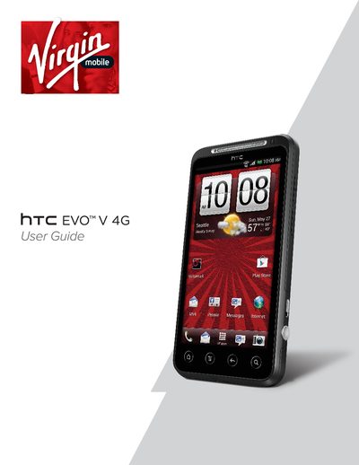 HTC EVO V 4G User Guide - cover page