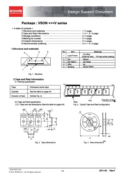 ROHM VSON xxxV series Design Support Document - cover page