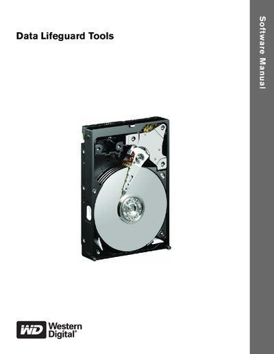 Western Digital Data Lifeguard Tools User Manual - cover page