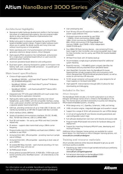 Altium NanoBoard 3000 User Manual - cover page