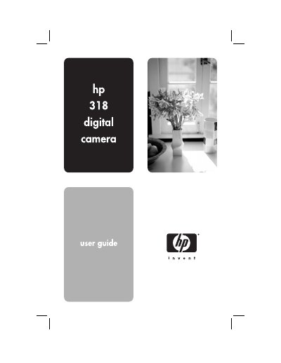 HP Photosmart 318 Digital Camera User Manual - cover page