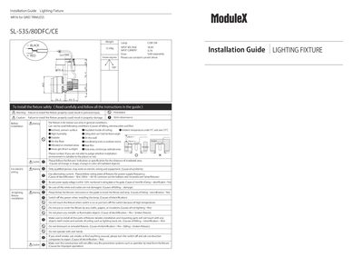 Havells Sylvania SL-535/80DFC/CE Lighting Fixture Installation Guide - cover page
