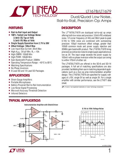 Linear Technology LT1678/LT1679 Datasheet