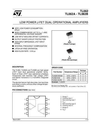ST TL062/062A/062B Manual - cover page