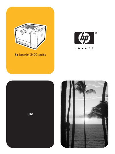 HP LaserJet 2400 series User Guide