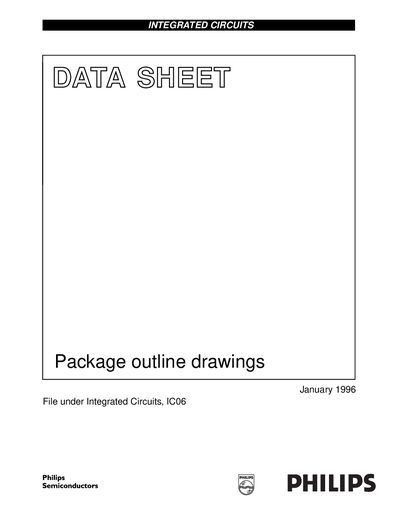 Philips Package Outline Drawings Handbook - cover page