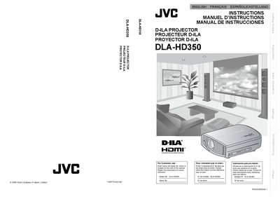 JVC DLA-HD350 Projector User Manual - cover page