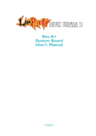 ASUS System Board Rev. A+ User Manual - cover page
