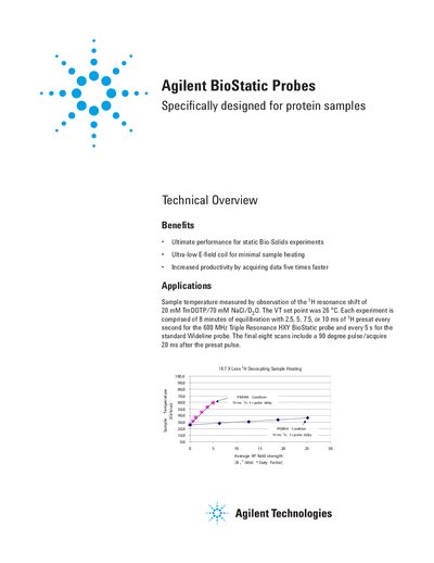 Agilent BioStatic Probes Technical Overview - cover page