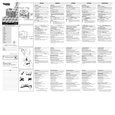 Philips AQ6591 Cassette Player User Manual - cover page