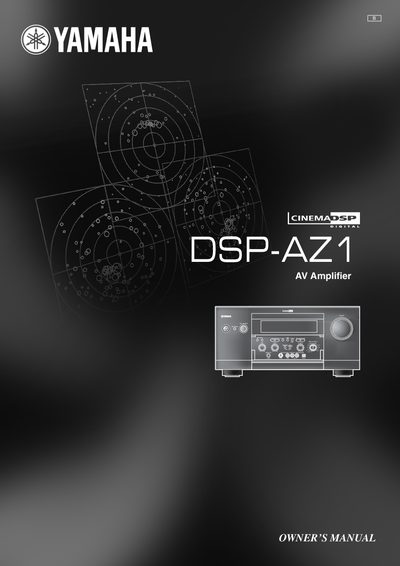 Yamaha DSP-AZ1 AV Amplifier Owner's Manual - cover page