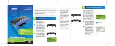 Linksys RT31P2 Broadband Router Quick Start Guide