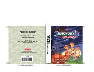 Nintendo Advance Wars: Dual Strike Game Card Instruction Booklet - cover page