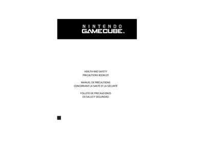 Nintendo GameCube Safety Precautions Booklet - cover page