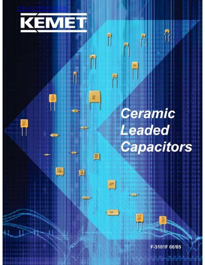 KEMET Multilayer Ceramic Capacitors Axial & Radial Product Leaflet - cover page