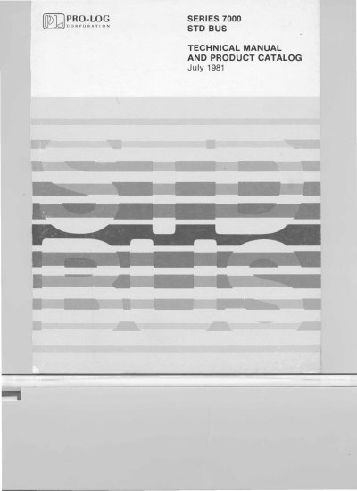Pro-Log Series 7000 STD BUS Technical Manual and Product Catalog - cover page