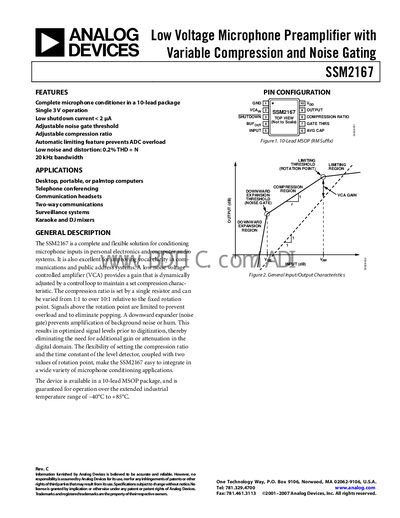 Analog Devices SSM2167 Handbook - cover page