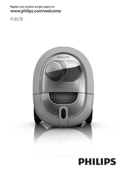 Philips FC8278 Vacuum Cleaner User Manual - cover page
