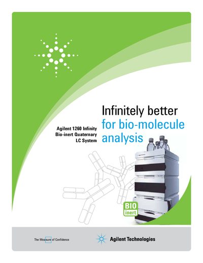 Agilent 1260 Infinity Bio-inert Quaternary LC System Product Brochure - cover page