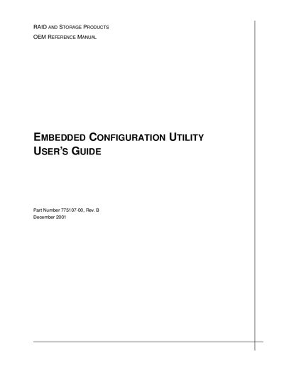 IBM Embedded Configuration Utility User Guide