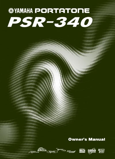 Yamaha PSR-340 PORTATONE Owner's Manual