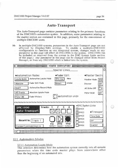 DMC1000 Project Manager V4.0 ST Auto-Transport and Automation Guide - cover page