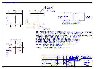 Atech ATS-255L Transformer Datasheet - cover page