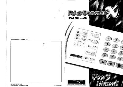 Networx NX4 User Manual - cover page