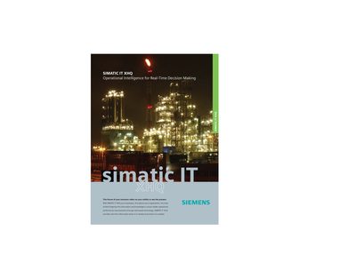 Siemens SIMATIC IT XHQ Product Leaflet - cover page
