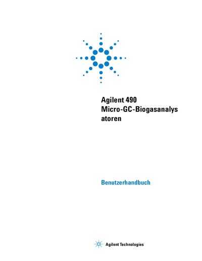 Agilent 490 Micro-GC Biogas Analyzer User Manual
