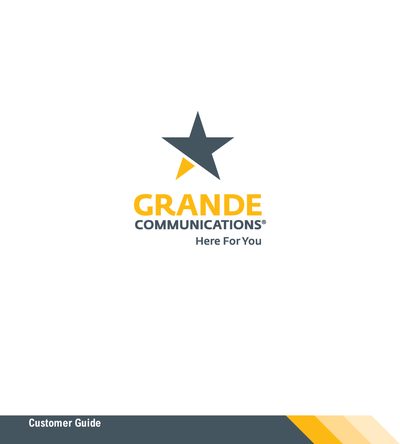 Grande Communications Customer Guide - cover page
