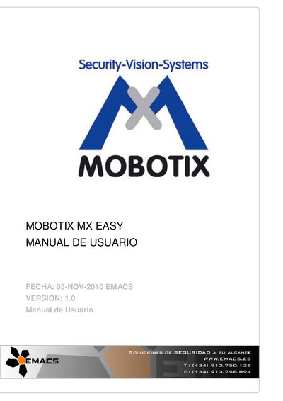 MOBOTIX MX EASY User Manual - cover page