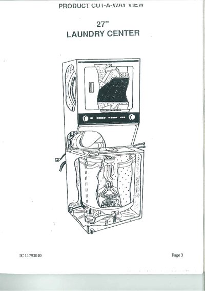 27" Laundry Center Installation Guide - cover page