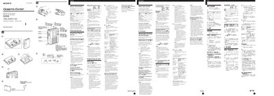 Sony TCM-200DV/150 User Manual - cover page