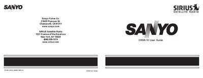 sanyo CA 91311 owner's Manual - cover page