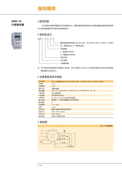 JDA JDM1-14 Count Relay Manual - cover page