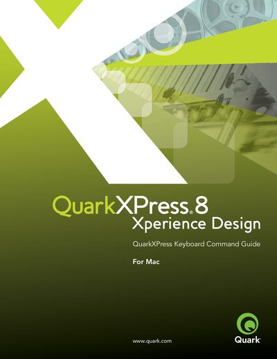 Quark QuarkXPress 8 Keyboard Command Guide for Mac - cover page