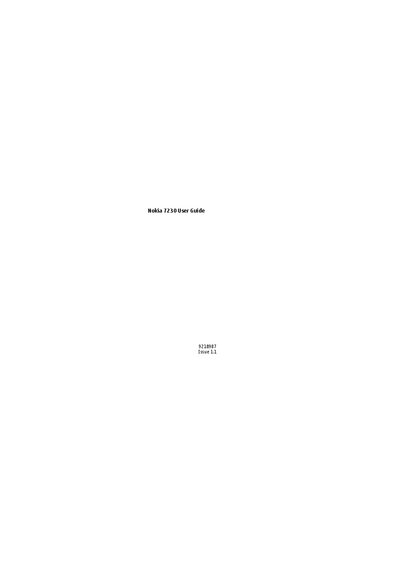 Nokia 7230 User Guide
