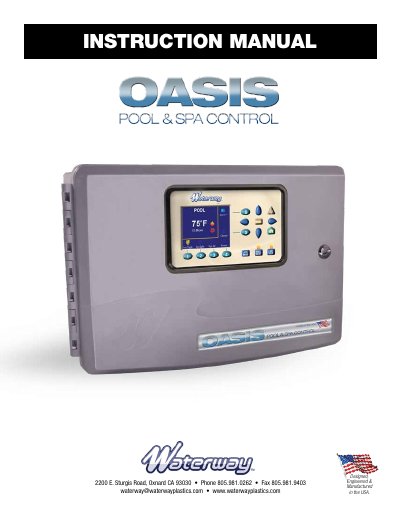 Waterway 770-1006-PSW2 Pool & Spa Control User Manual